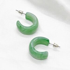 Acrylic Wide Mini Hoops